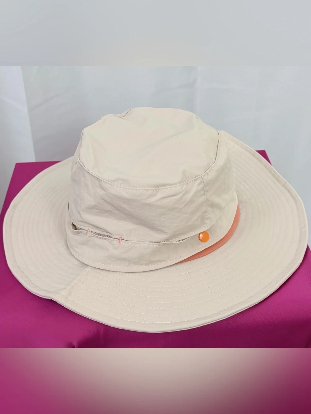 Peach Women's Foldable Wide-Brim Sun protection Hat - UPF 50+ Waterproof NWT